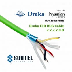 Cable EIB BUS Draka 1PR x 0.8mm LSZH Green EIB1P0.8L-GN 60081651