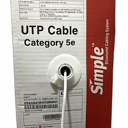 Cáp mạng LS CAT.5e U/UTP CMX UTP-E-C5G-E1VN-X 0.5X004P/GY 